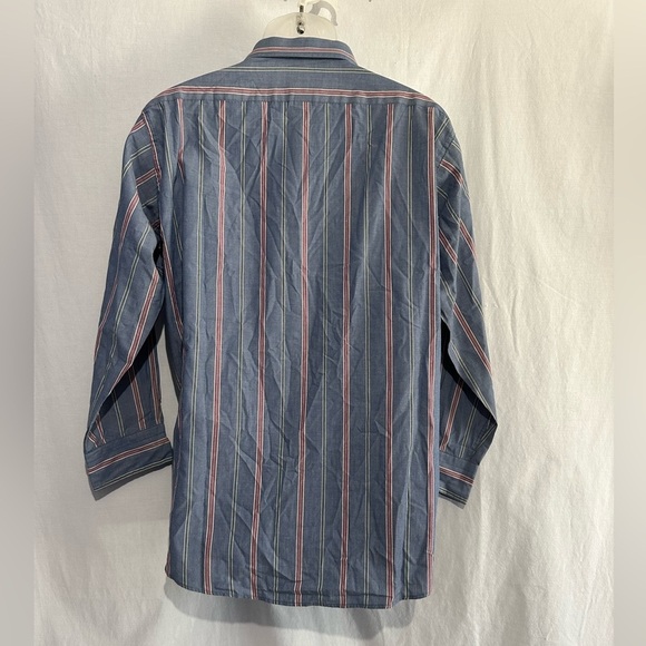 Arrow Bradstreet Men's Blue and Pink Striped Shirt - XL - Picture 4 of 4